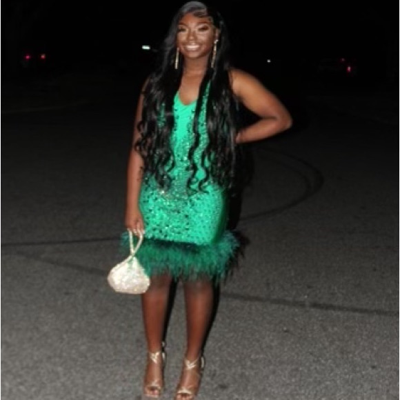 My 2022 Custom made homecoming dress, worn once still in good condition. - Picture 1 of 4